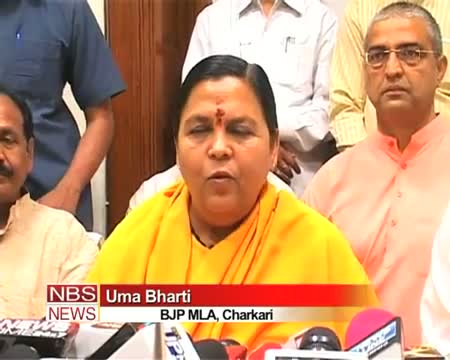 Watch Uma warns Akhilesh against hooliganism Video