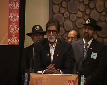 Watch Big B conferred award for polio eradication drive Video