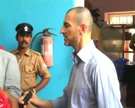 Watch Family members visit Italian Marines in Kerala prison Video
