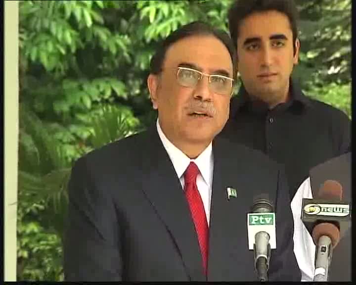 Watch President of Pakistan, Mr. Asif Ali Zardari speaking after meeting with the Prime Minister Dr. Manmohan Singh in New Delhi on April 08, 2012. Video