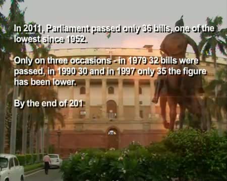 Watch Scams haunt UPA, only 36 bills passed in 2011 Video