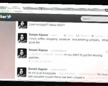 Watch Angry Sonam takes on twitter once again! Video