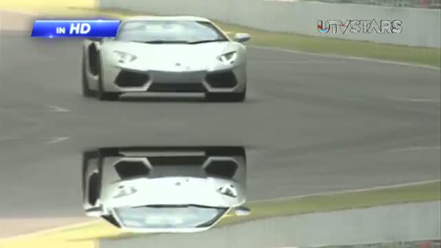 Watch Ajay Devgn and Anil Kapoor race on F1 track in Lamborghini's!! Video