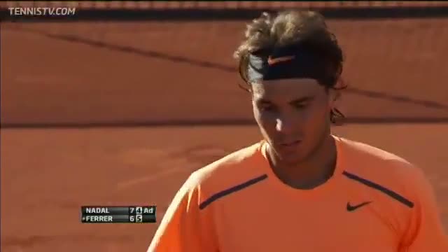 Watch Nadal's Hot Shot Instincts Vs Ferrer In Barcelona Final Video