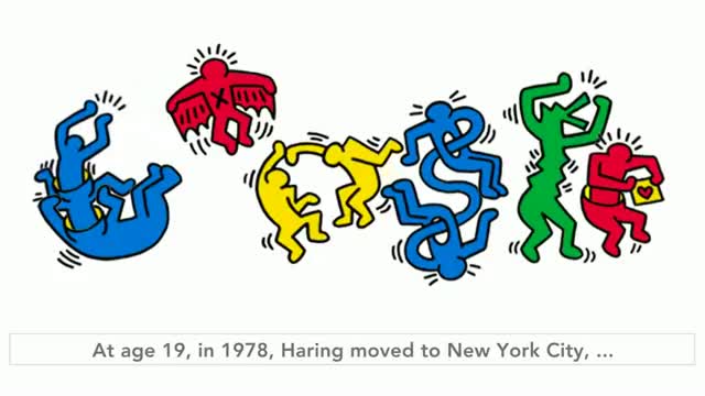 Watch Keith Haring's pop art celebrated in today's (04 May, 2012) Google Doodle Video
