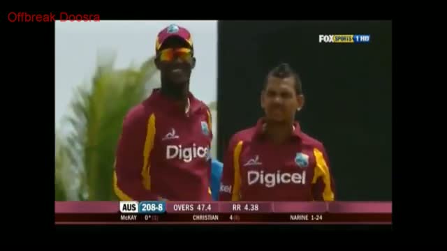 Watch Sunil Narine Carrom Ball/Doosra/Knuckle Ball To Clint McKay, "UNPLAYABLE" Video