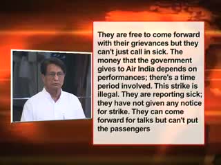 Watch Air India pilots' strike hits international flights Video