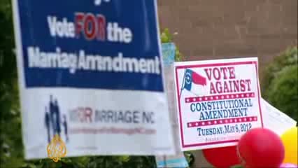 Watch North Carolina approves gay marriage ban Video