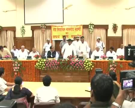 Watch Akhilesh Yadav takes oath as MLC in Lucknow Video