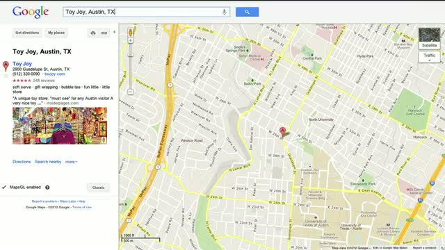 Watch Street View in Google Maps Video