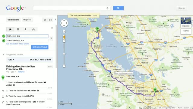 Watch Draggable Directions in Google Maps Video