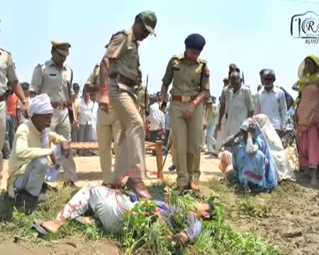 Watch UP's cop's inhuman act caught on camera Video