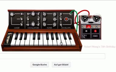 Watch Robert Moog gets a musical tribute from Google for his 78th birthday Video