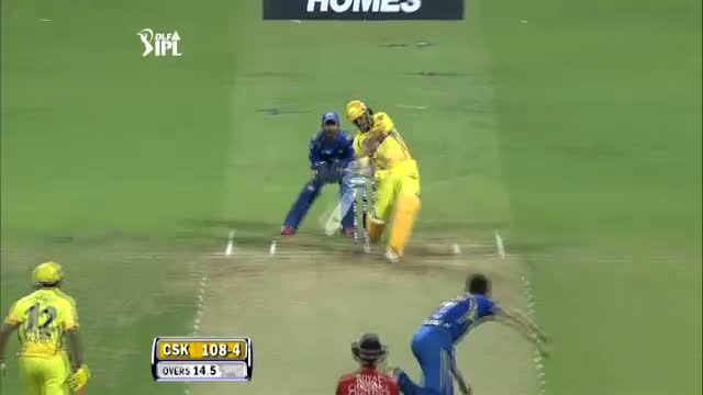 Watch M.S Dhoni Longest Six in IPL 2012 - MI vs CSK, Eliminator Video