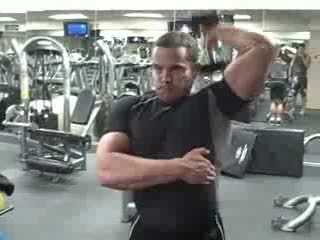 Watch Tricep Workout With Dumbells Video