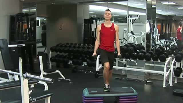 Watch Dumbbell Exercises _ Aerobic Steps With Dumbbells Video