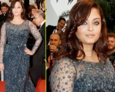 Watch Check Out Aish in new look at cannes2012 Video
