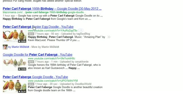 Watch Peter Carl Faberge Easter Egg Google Doodle Video