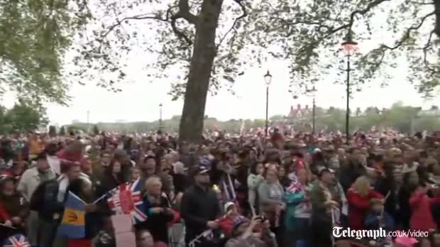 Watch Queen's Diamond Jubilee - Wellwishers line the banks of the Thames for the river pageant Video