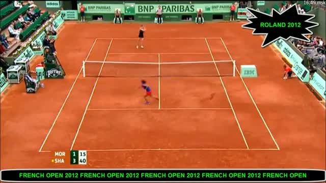 Watch Maria Sharapova vs Ayumi Morita Roland Garros 2012 june 1st Video
