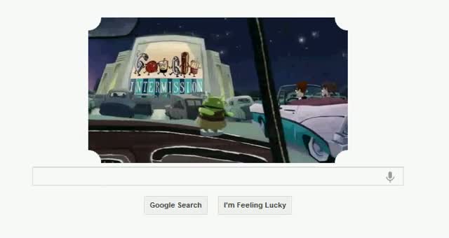 Watch Google Celebrates The Opening of the First Drive-In Theater With New Doodle June 6 2012 Video