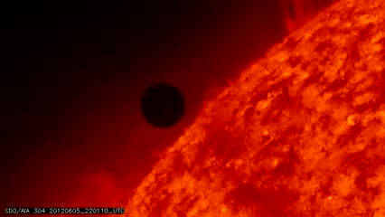Watch Transit of Venus, Ingress, 304 Angstrom Video