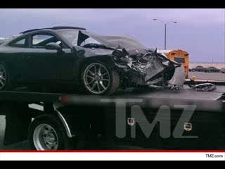 Watch Lindsay Lohan Escapes Injury after Major Car Crash Video