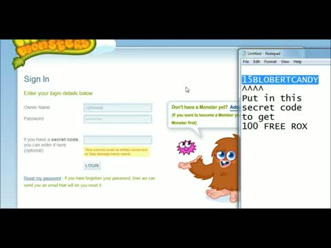 Watch Moshi Monsters Codes For Rox - Get 100 Free ROX! Secret 4 Video