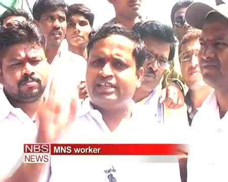 Watch MNS activists attack toll posts in Maharashtra Video
