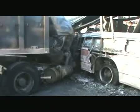 Watch Rajasthan 19 charred to death in a bus truck collision in Jalore Video