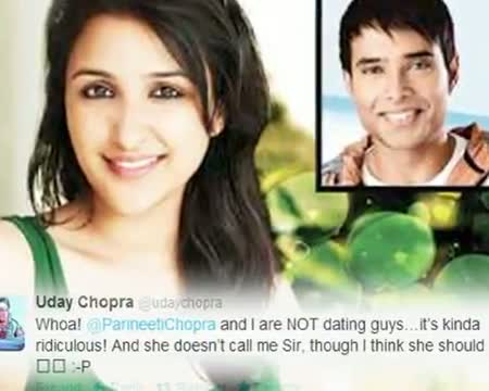 Watch Confirmed : Uday not dating Parneeti Chopra Video