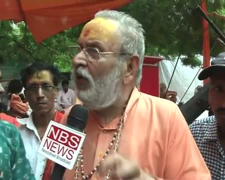 Watch Seers protest against Ganga pollution at Jantar Mantar Video