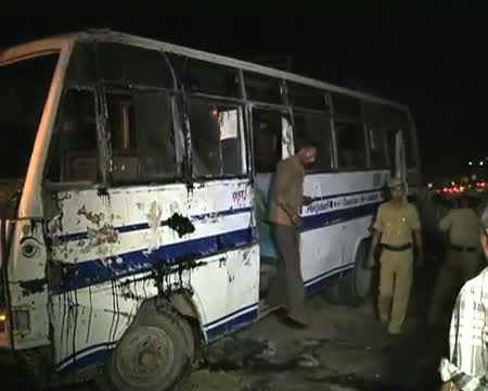 Watch 20 injured in bus accident in Guwahati Video