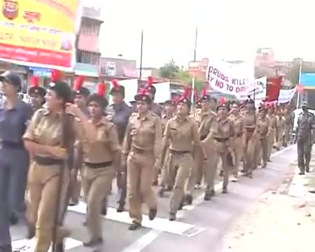 Watch Jodhpur NCC cadets spread anti drug message Video