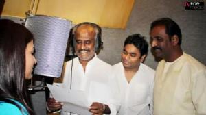 Watch RajiniKanth Singing for Song in Kochadaiyaan Movie Making video - Telugu Cinema Movies Video