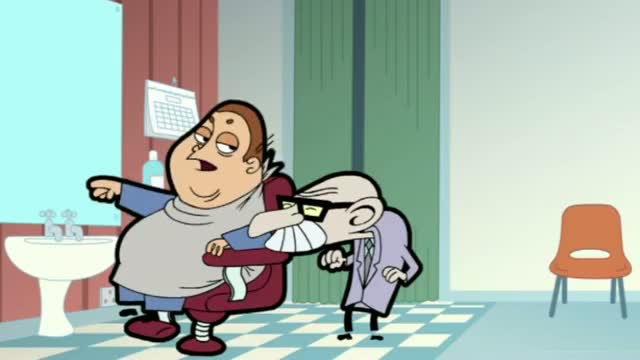 Watch Mr Bean visits the barber Video