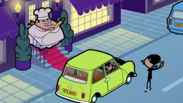 Watch Mr Bean - Parking at a Restaurant - Mr Bean Cartoon Video