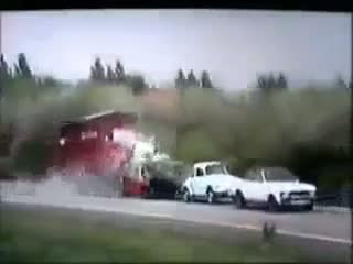 Watch Truck Destroy Cars Video