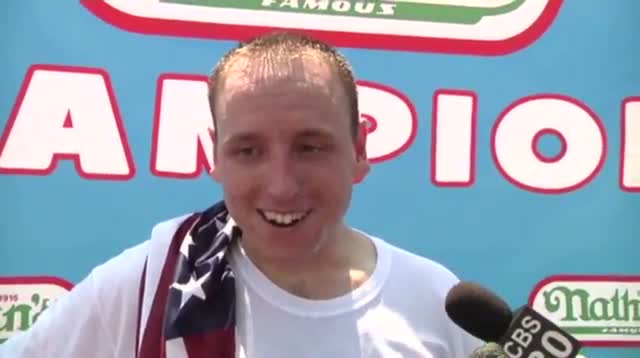 Watch In Hot Dog Contest, Eating Champs Still Top Dogs Video