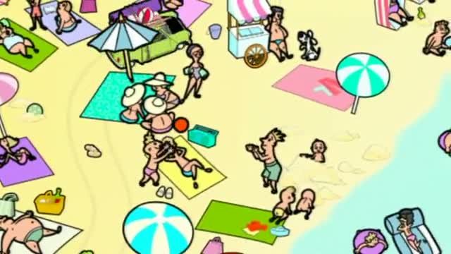 Watch Mr Bean - Driving on the beach Video