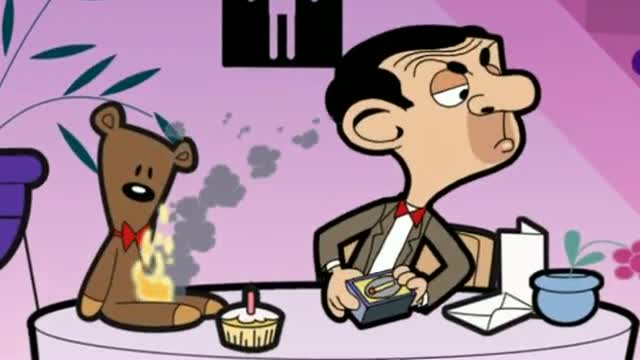 Watch Mr Bean - Teddy is on fire! Mr Bean - Teddy brennt! Video