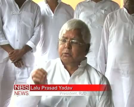 Watch Nitish arrogant as 'Ravana' Lalu Prasad Yadav Video