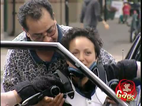 Watch Injured Woman Can't fit in Cab - Funny Video Video