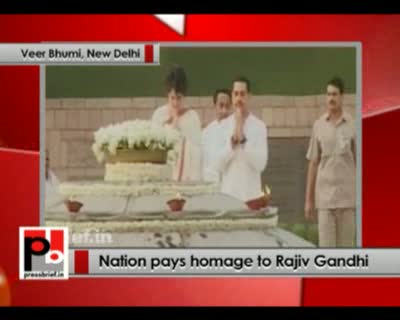 Watch Nation pays homage to Rajiv Gandhi 21st May 2012 Video