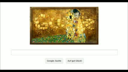 Watch Google doodles Gustav Klimt's 'The Kiss' on his 150th birthdayÃ¢â‚¬Å½ Video