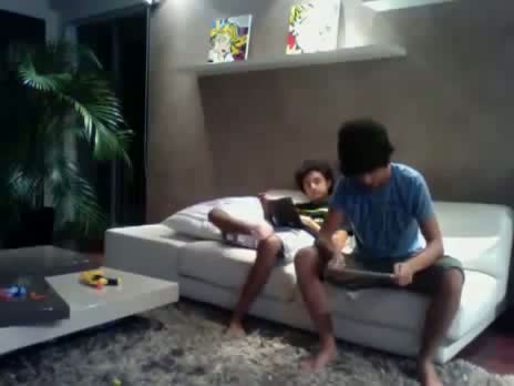 Watch Kid smacks his little brother with an iPad Video