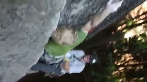 Watch Hungover rock climber has worst day ever Video