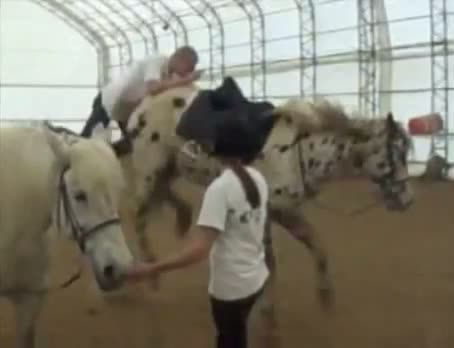 Watch How not to jump on a horse Video