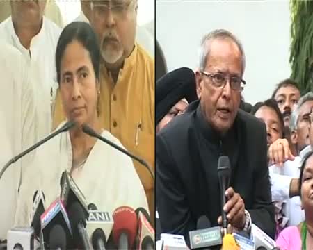 Watch Mamata calls Pranab, to attend swearing in Video