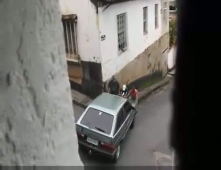 Watch Failed attempt at pushing a car uphill Video